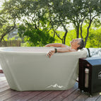 French Gray Tub + 1Hp Pro - Black Chiller