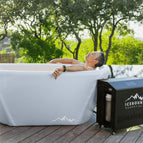 Cool Gray Tub + 1Hp Pro - Black Chiller